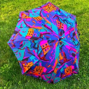 Mespo New York vintage Vibrant Abstract Pattern Umbrella